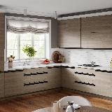 Профиль-ручка врезная для фасада 18мм, черный матовый (анод), L-3000мм