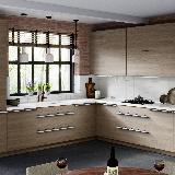 Профиль-ручка крепление саморезами белый матовый (краска RAL9016), L-3000мм