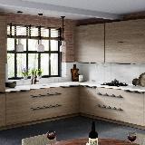 Профиль-ручка 200мм крепление саморезами графит (краска)