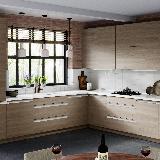 Профиль-ручка врезная для фасада 16/18мм, белый матовый (краска RAL9016), L-3000мм