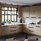 Профиль-ручка крепление саморезами черный матовый (анод), L-3000мм