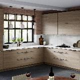 Профиль-ручка 596мм крепление саморезами алюминий матовый