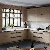 Профиль-ручка крепление саморезами черный матовый (анод), L-3000мм