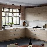 Профиль-ручка крепление саморезами для фасада 18мм, алюминий матовый (анод), L-3000мм