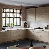 Профиль-ручка крепление саморезами для фасада 18мм, алюминий матовый (анод), L-3000мм