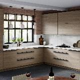 Профиль-ручка крепление саморезами графит (краска), L-3000мм