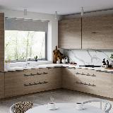 Профиль-ручка крепление саморезами графит (краска), L-3000мм