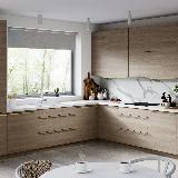 Профиль-ручка крепление саморезами золото матовое (анод), L-3000мм