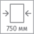 Ширина фасада 750 мм