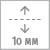 Регулировка по вертикали 10 мм