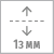 Регулировка по вертикали 13 мм