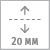 Регулировка по вертикали 20 мм