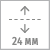 Регулировка по вертикали 24 мм