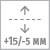 Регулировка по вертикали +15/-5 мм
