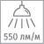 Световой поток 550 лм на м