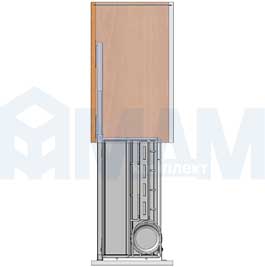 Установка универсальной корзины ROUND с разделочной доской и держателем для ножей, ширина фасада 300 мм (артикул EGTGM30SXMUCNP)