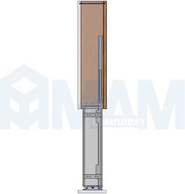 Установка двухуровневой корзины ROUND (бутылочницы) (артикул ELQGM152PLDXCNP)