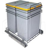 Система для утилизации мусора с направляющими плавного закрывания (2 ведра по 24 литра) PCHM40GG