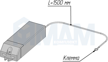 Установка сенсорного выключателя с контактным проводом, 220V, 150W (артикул PM218WS-220V)