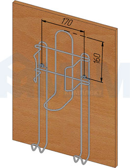 Установка держателя для утюга (артикул HI1GR)